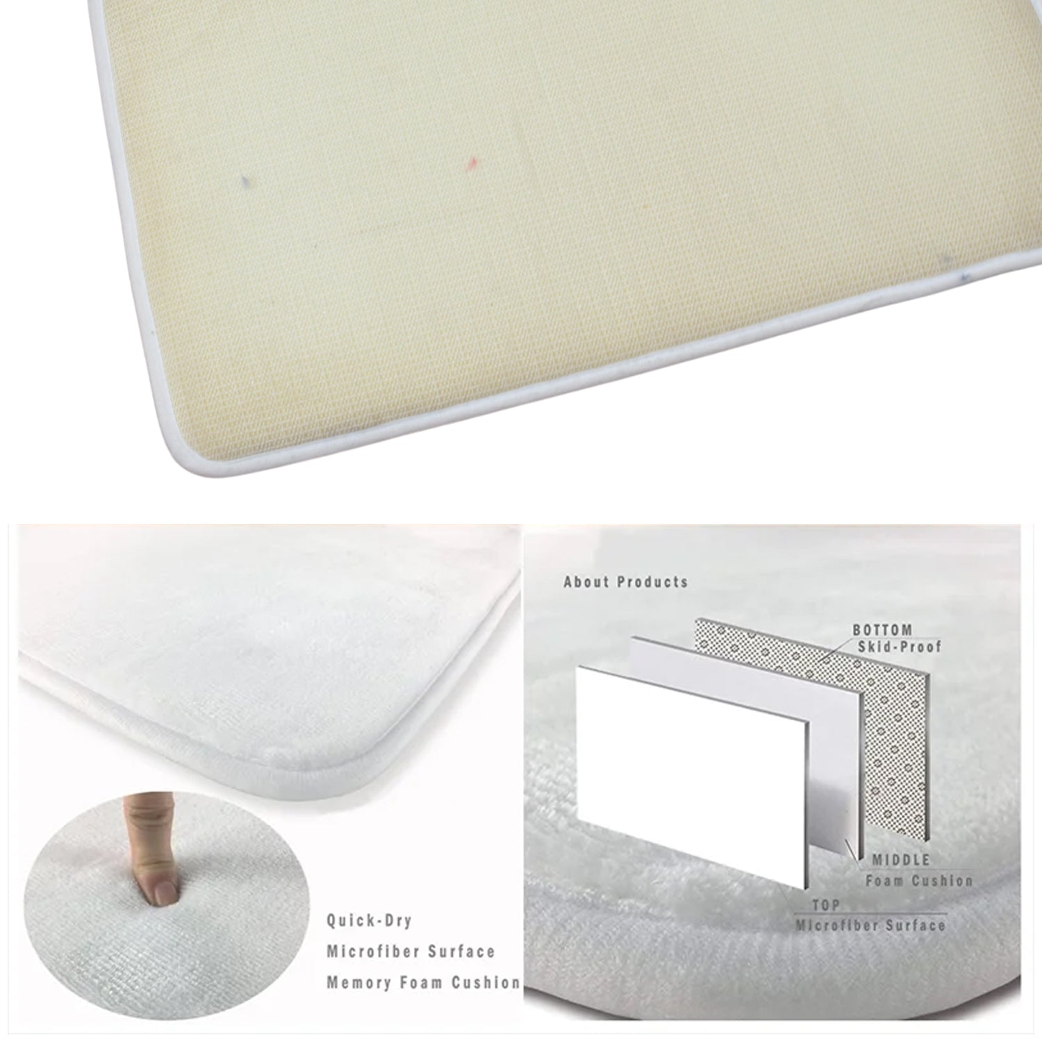 Super Absorbent Floor Mat Non-Slip Mat, Bath Mat, Instant Drying Mat, Bathroom Rug, Absorbent Bath Mat, Suitable for Bathroom, Kitchen, Door Mat Super Absorbent Floor Mat Non-Slip Mat, Bath Mat, Instant Drying Mat, Bathroom Rug, Absorbent Bath Mat, Suitable for Bathroom, Kitchen, Door Mat